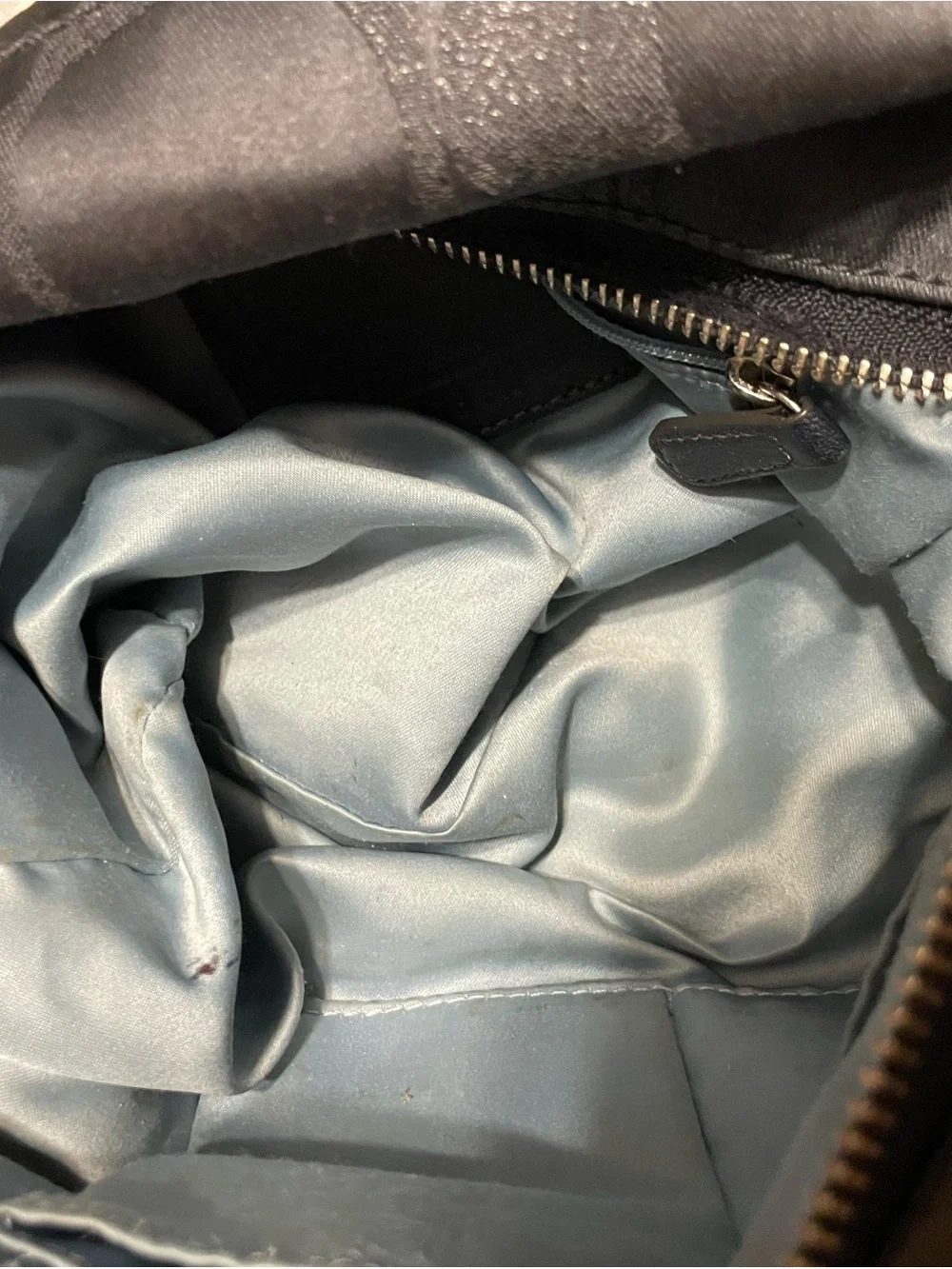 Coach Signature Carly Hobo Shoulder Bag Purse - Navy Blue oversized C print Y2K